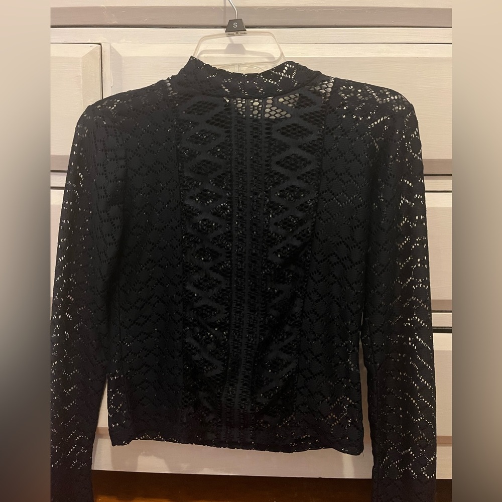 navy blue zara top